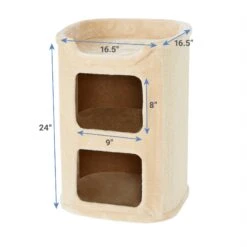 Frisco 24-in 2-Story Faux Fur Cat Condo 9 Frisco 24-in 2-Story Faux Fur Cat Condo -Frisco 128083 PT1. AC SS1800 V1584451529