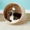 Frisco Foldable Canopy Cat Bed, Sandy Beige 2 Frisco Foldable Canopy Cat Bed, Sandy Beige -Frisco 140164 MAIN. AC SS1800 V1565977028