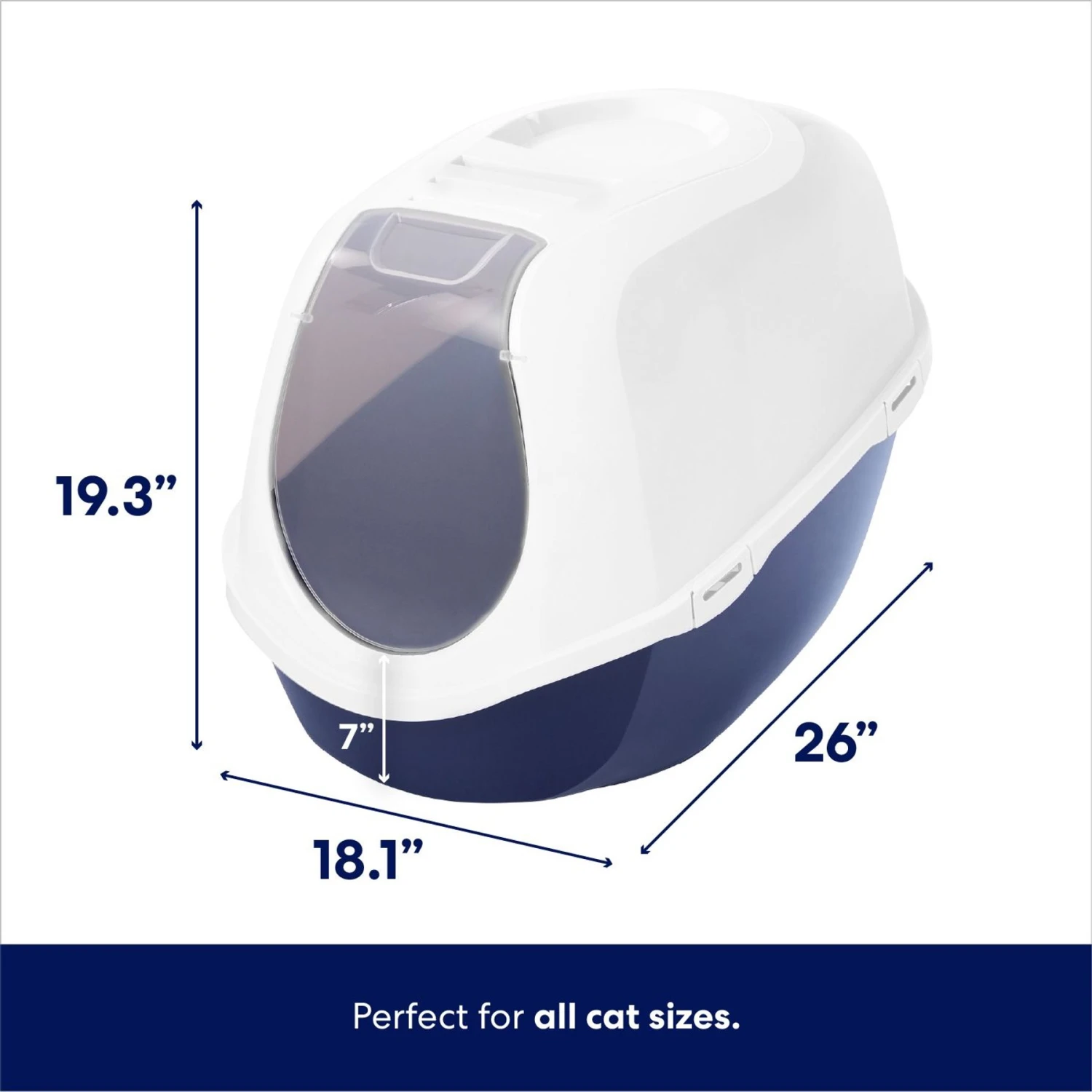 Frisco Hooded Cat Litter Box 4 Frisco Hooded Cat Litter Box - Image 2