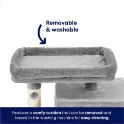 Frisco 33-in Faux Fur Cat Tree & Condo -Frisco 180389 PT3. AC SS1800 V1667227151