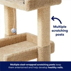 Frisco 32-in Real Carpet Wooden Cat Tree With Toy 10 Frisco 32-in Real Carpet Wooden Cat Tree With Toy -Frisco 208920 PT3. AC SS1800 V1667228600