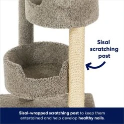 Frisco 65-in Real Carpet Wooden Cat Tree -Frisco 208934 PT3. AC SS1800 V1667227201