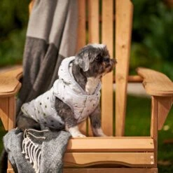 Frisco Mediumweight Silver Polka Dotted Insulated Dog & Cat Coat -Frisco 224017 PT7. AC SS1800 V1601579462