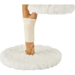 Frisco Natural Wood Modern Cat Tree With Toy, Ivory, Medium -Frisco 236561 PT5. AC SS1800 V1615988825