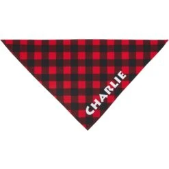 Frisco Buffalo Plaid Printed Personalized Dog & Cat Bandana -Frisco 238325 PT3. AC SS1800 V1618507339