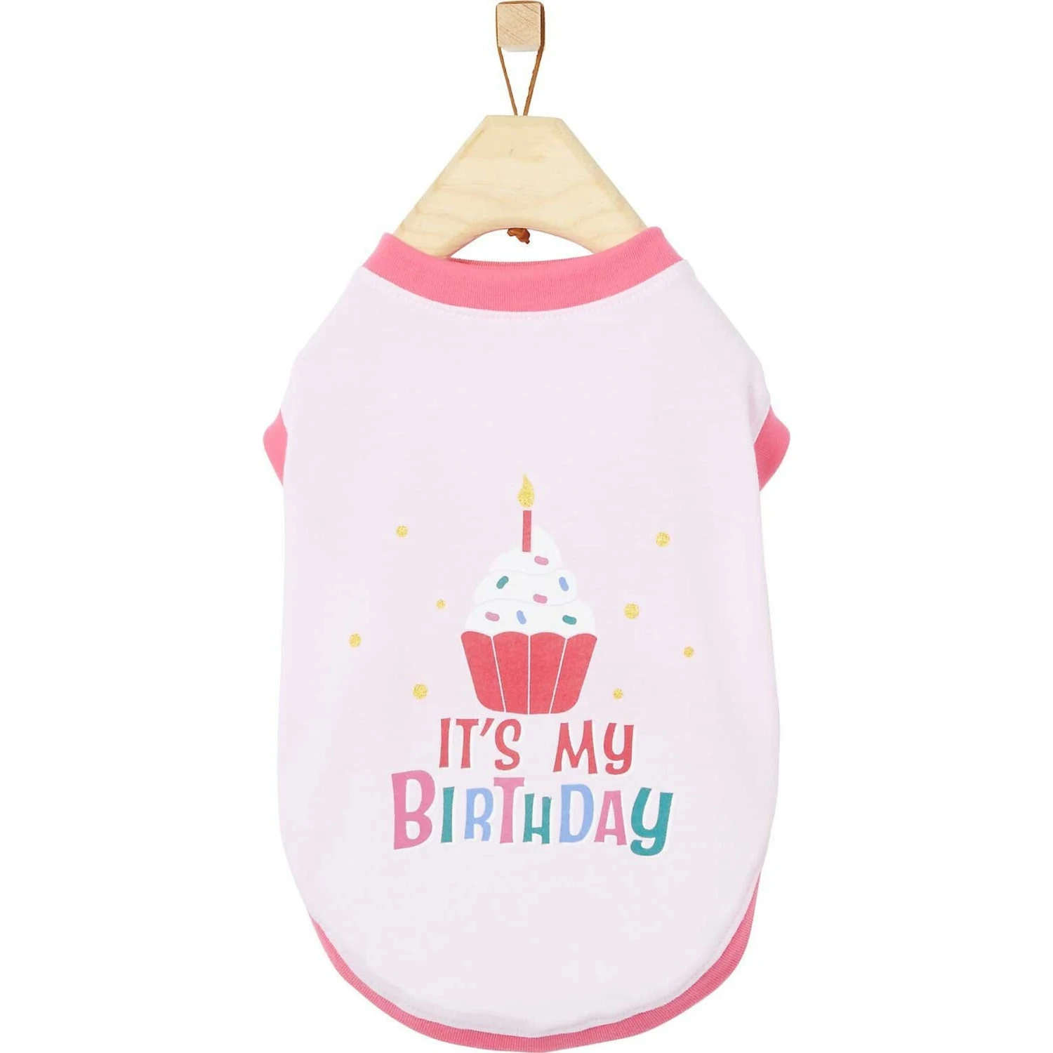 Frisco It's My Birthday Dog & Cat T-Shirt, Pink 3 Frisco It's My Birthday Dog & Cat T-Shirt, Pink