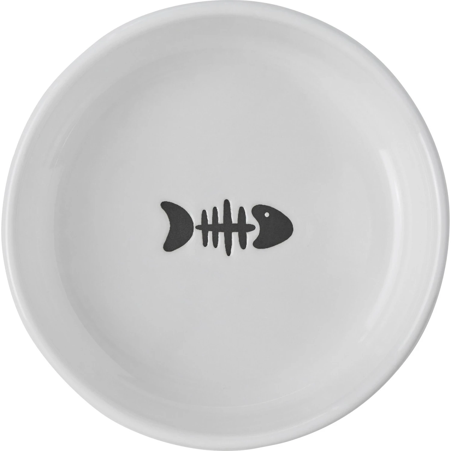 Frisco Round Meow Non-skid Ceramic Cat Bowl With Wood Base 7 Frisco Round Meow Non-skid Ceramic Cat Bowl With Wood Base - Image 5