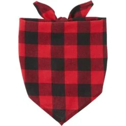 Red Buffalo Plaid Dog & Cat Bandana