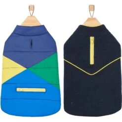 Frisco Mediumweight Colorblock 2-in-1 Dog & Cat Fleece Coat -Frisco 268350 PT4. AC SS1800 V1628780451