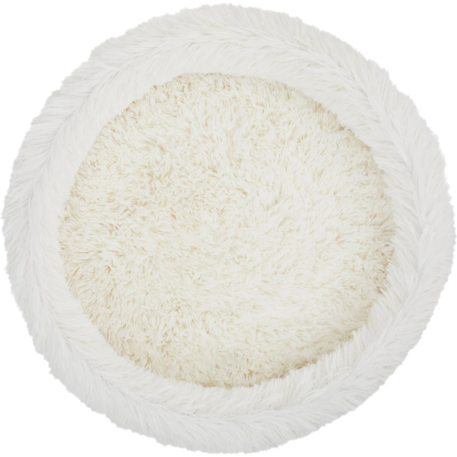 Frisco Eyelash Fur Round Elevated Cat Bed 6 Frisco Eyelash Fur Round Elevated Cat Bed - Image 4
