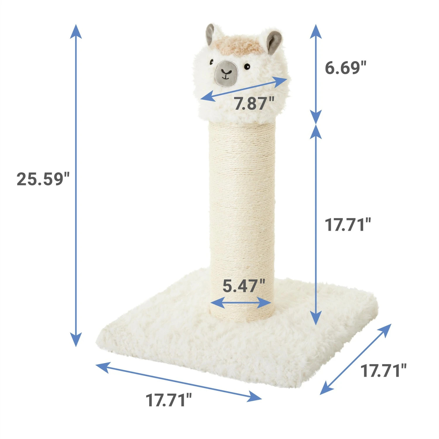 Frisco Animal Series Cat Scratching Post, Llama 4 Frisco Animal Series Cat Scratching Post, Llama - Image 2