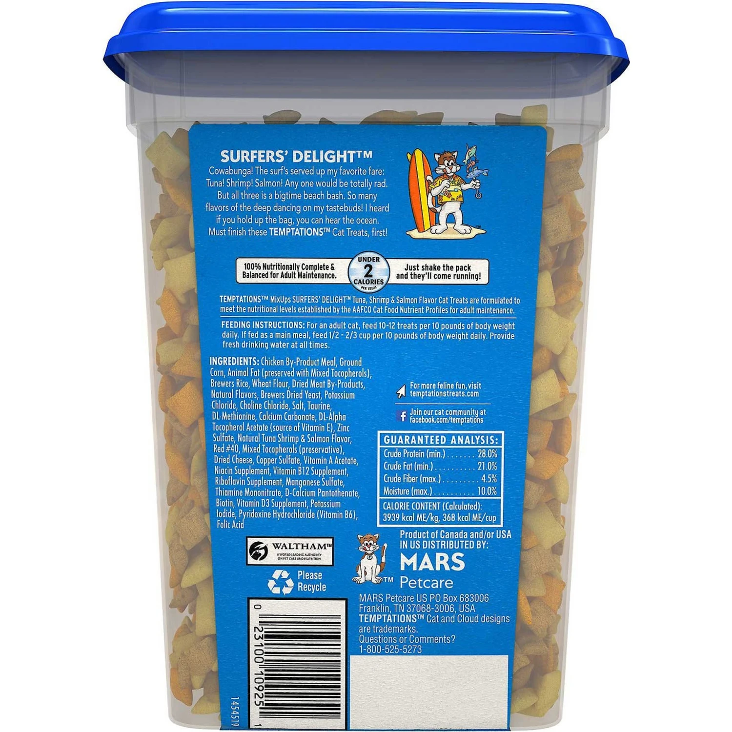 Temptations MixUps Surfers' Delight Flavor Soft & Crunchy Cat Treats & Frisco Colorful Springs Cat Toy 5 Temptations MixUps Surfers' Delight Flavor Soft & Crunchy Cat Treats & Frisco Colorful Springs Cat Toy - Image 3