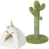 Frisco Novelty Unicorn Covered Cat & Dog Bed & Frisco Cactus Cat Scratching Post -Frisco 303496 MAIN. AC SS1800 V1623051464
