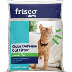 Frisco Odor Defense Herbal Pine Scented Clumping Clay Cat Litter