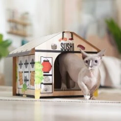 Frisco Sushi Shop Cardboard Cat House -Frisco 308827 PT3. AC SS1800 V1676566490