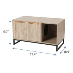 Frisco Walkway Entrance Two Door Bench Cat Litter Box Cover -Frisco 322631 PT2. AC SS1800 V1657656807