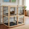 Frisco Collapsible Wood & Wire Cat Cage Playpen, 2 Level -Frisco 323214 MAIN. AC SS1800 V1645473402