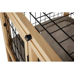 Frisco Collapsible Wood & Wire Cat Cage Playpen, 2 Level -Frisco 323214 PT5. AC SS1800 V1645480002