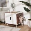 Frisco Mid-Century Modern Side Table Cat Litter Box Cover -Frisco 334645 MAIN. AC SS1800 V1657656875
