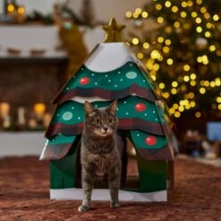 Frisco Holiday Christmas Tree Cardboard Cat House 11 Frisco Holiday Christmas Tree Cardboard Cat House -Frisco 360879 PT4. AC SS1800 V1695648149
