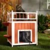Frisco Outdoor Wooden Cat House With Elevated Balcony Steps 2 Frisco Outdoor Wooden Cat House With Elevated Balcony Steps -Frisco 360998 MAIN. AC SS1800 V1659972528