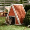 Frisco Outdoor Wooden A-Frame Cat House 2 Frisco Outdoor Wooden A-Frame Cat House -Frisco 361001 MAIN. AC SS1800 V1659972526