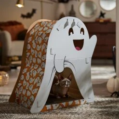 Frisco Halloween Cutie Ghost Cardboard Cat House With Catnip -Frisco 668358 PT4. AC SS1800 V1689283702