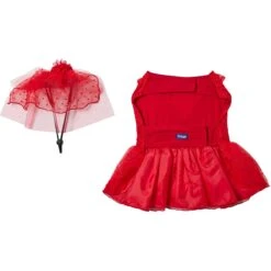 Frisco Red Ruffle Dog & Cat Dress + Headpiece 14 Frisco Red Ruffle Dog & Cat Dress + Headpiece -Frisco 707286 PT5. AC SS1800 V1689277340