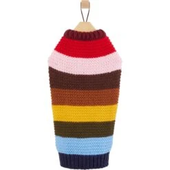 Frisco Chunky Knit Multi-Stripe Dog & Cat Sweater -Frisco 718662 PT3. AC SS1800 V1692977992