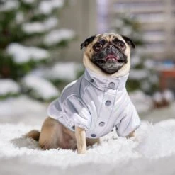 Frisco Heavy Weight Iridescent Quilted Dog & Cat Hooded Puffer Coat -Frisco 720038 PT7. AC SS1800 V1692377880