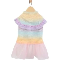 Frisco Rainbow Dog & Cat Sweater Dress -Frisco 720934 PT3. AC SS1800 V1692977136