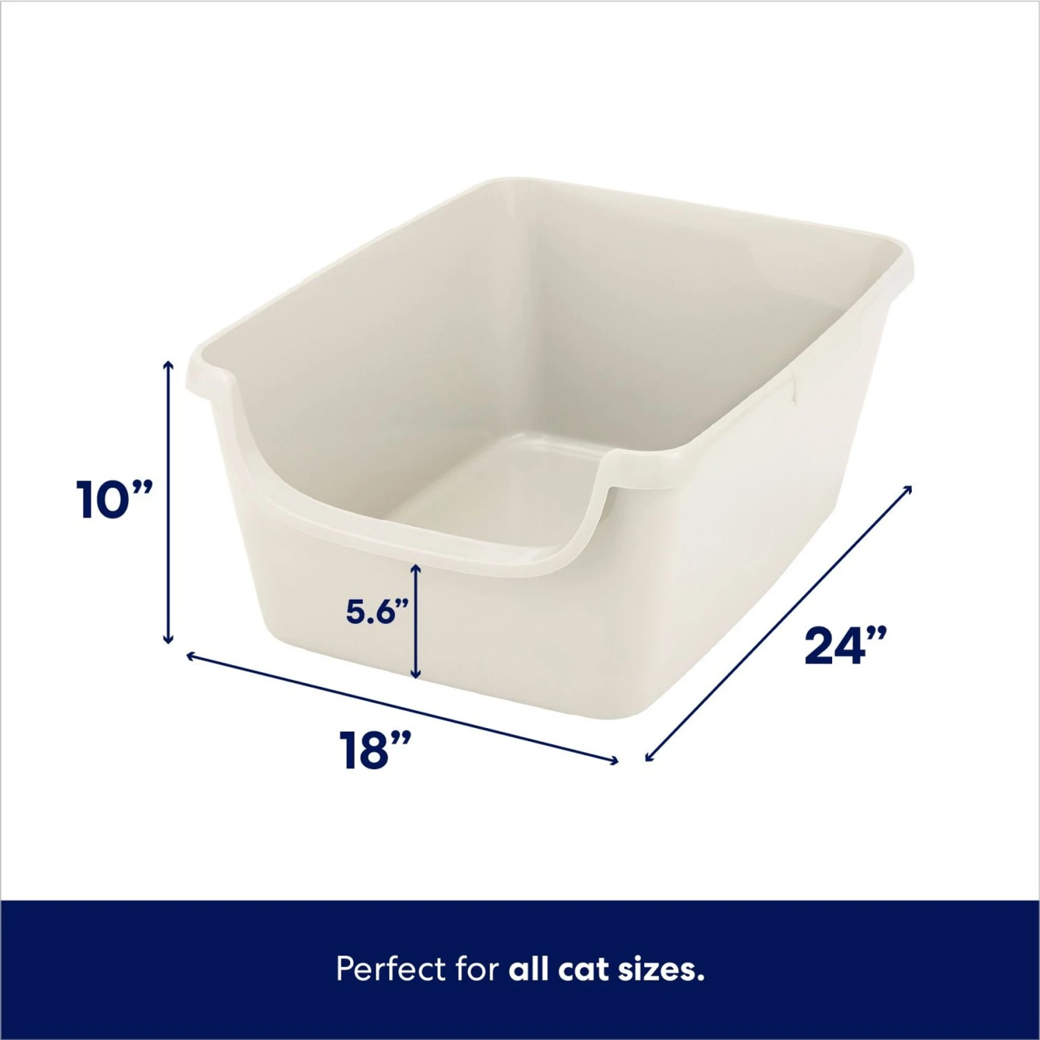Frisco High Sided Cat Litter Box, Extra Large & Frisco Rectangular Cat Litter Mat 5 Frisco High Sided Cat Litter Box, Extra Large & Frisco Rectangular Cat Litter Mat - Image 3