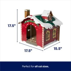 Frisco Holiday Gift Box Cardboard Cat House & Frisco Holiday Santa's Workshop Cardboard Cat House 17 Frisco Holiday Gift Box Cardboard Cat House & Frisco Holiday Santa's Workshop Cardboard Cat House -Frisco 986158 PT6. AC SS1800 V1698258344