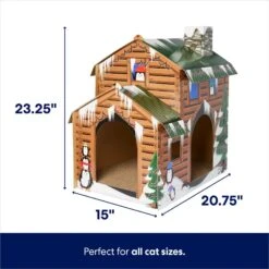 Frisco Holiday Log Cabin Cardboard Cat House & Frisco Holiday Santa's Workshop Cardboard Cat House 13 Frisco Holiday Log Cabin Cardboard Cat House & Frisco Holiday Santa's Workshop Cardboard Cat House -Frisco 986198 PT2. AC SS1800 V1698257738