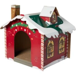 Frisco Holiday Log Cabin Cardboard Cat House & Frisco Holiday Santa's Workshop Cardboard Cat House 16 Frisco Holiday Log Cabin Cardboard Cat House & Frisco Holiday Santa's Workshop Cardboard Cat House -Frisco 986198 PT5. AC SS1800 V1698257790